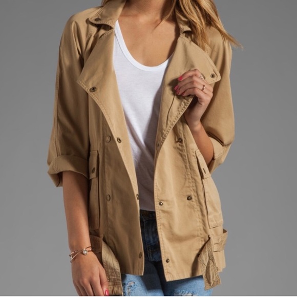 Current/Elliott Jackets & Blazers - Current Elliott Infantry Jacket in Tan